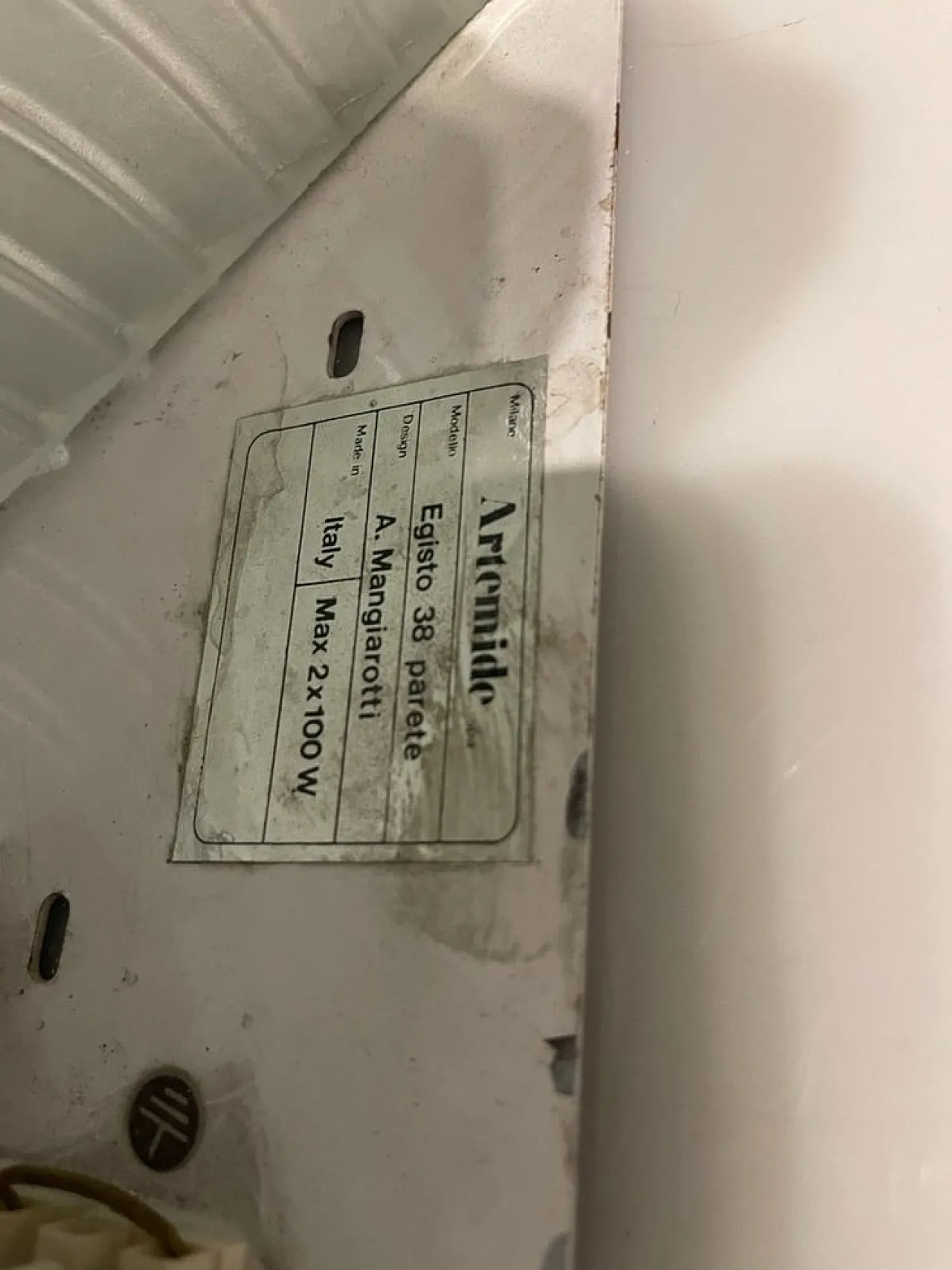 Pair of Egisto 38 Focaccine by Angelo Mangiarotti for Artemide, 1980s 5