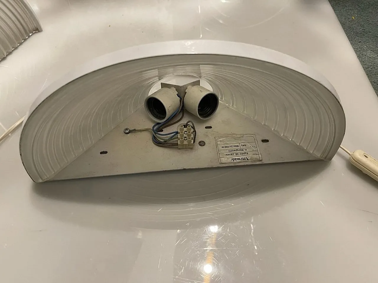 Pair of Egisto 38 Focaccine by Angelo Mangiarotti for Artemide, 1980s 6