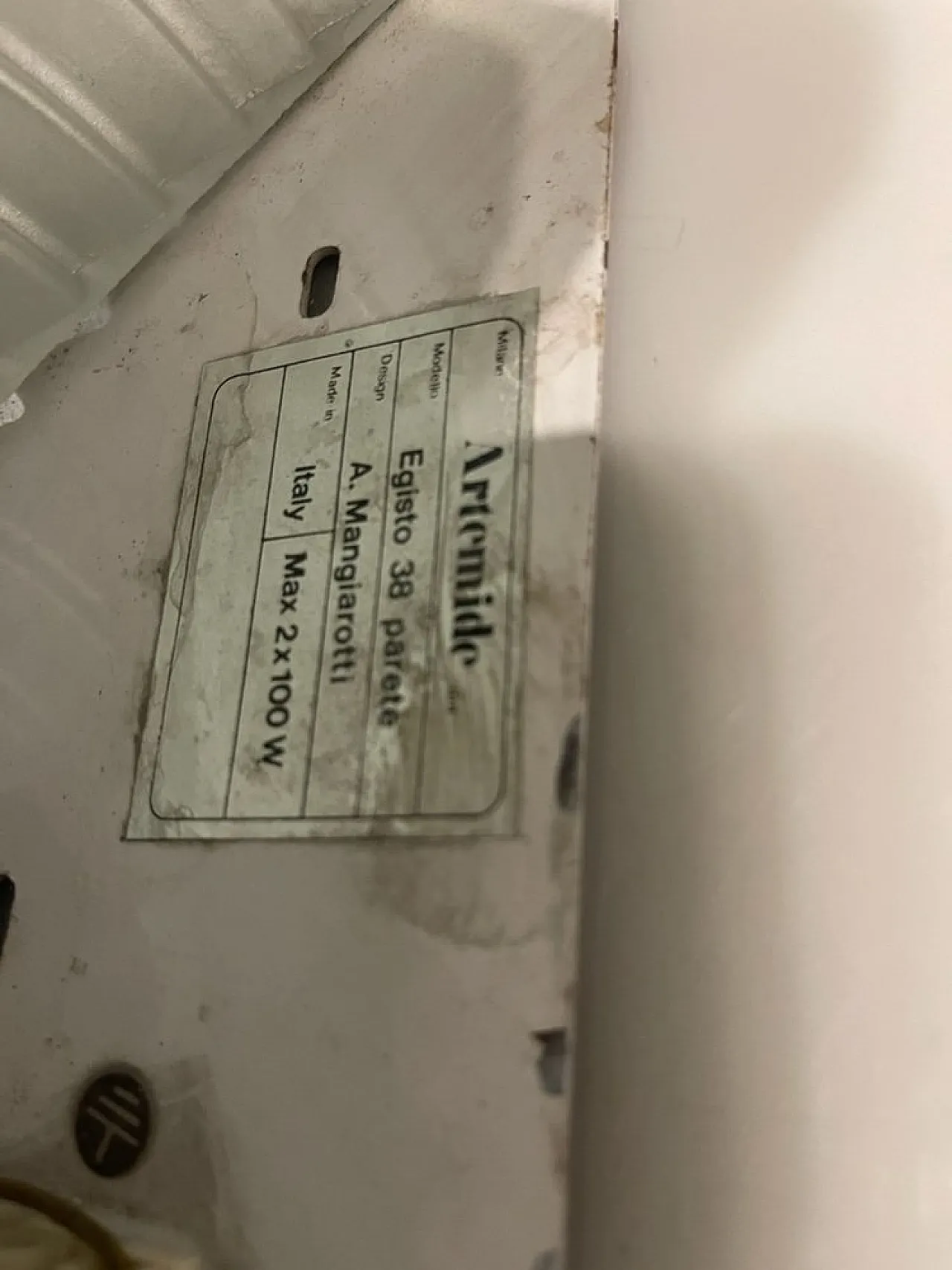 Pair of Egisto 38 Focaccine by Angelo Mangiarotti for Artemide, 1980s 8