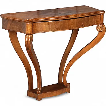 Louis-Philippe walnut console, late 19th century