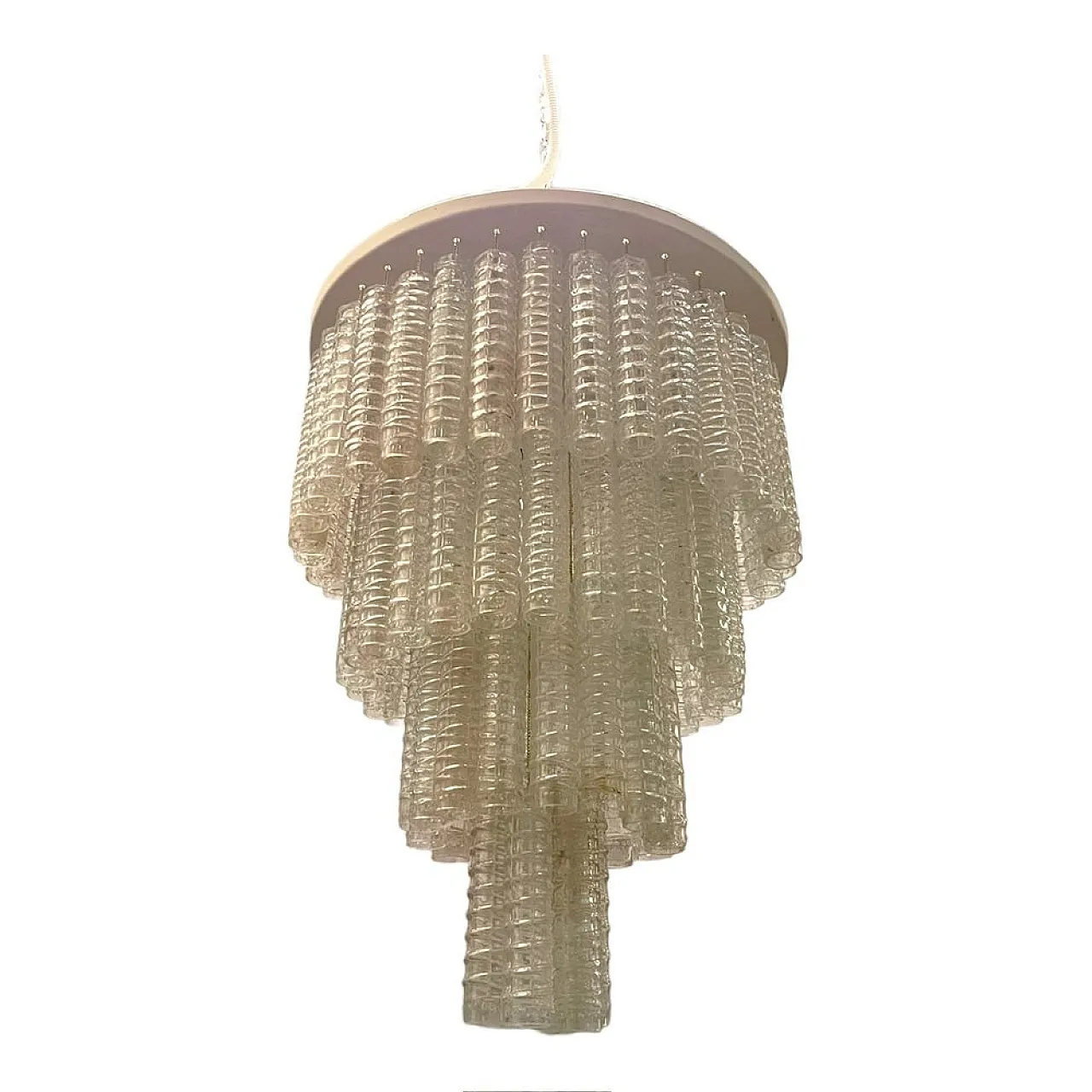 Mid-Century glass chandelier, 1960s 1