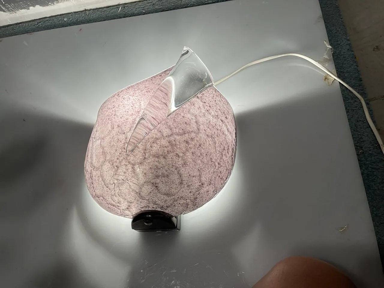 Pair of Murano glass sconces by Mila Schon for Arte Vetri, 1980s 3