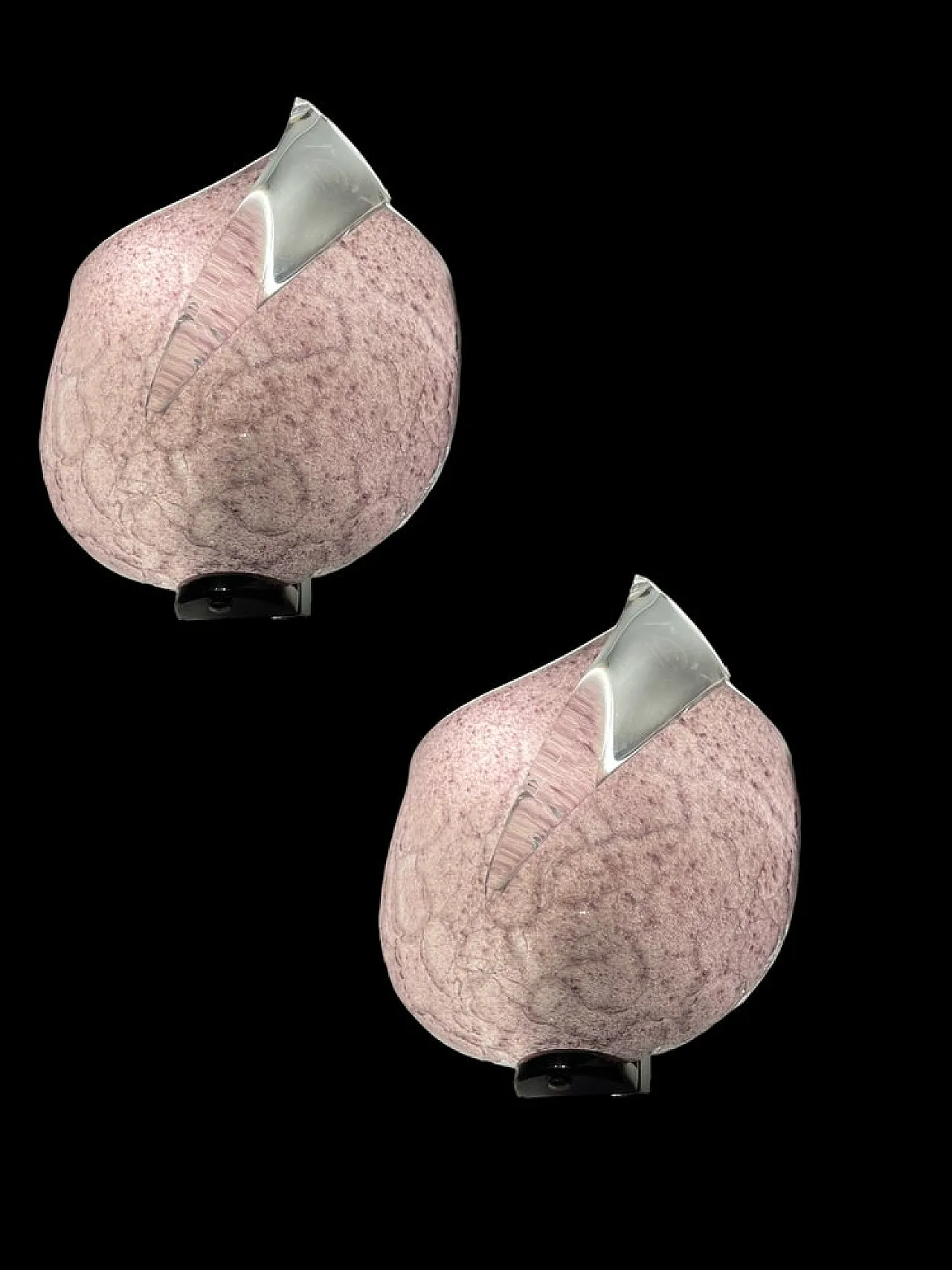 Pair of Murano glass sconces by Mila Schon for Arte Vetri, 1980s 9