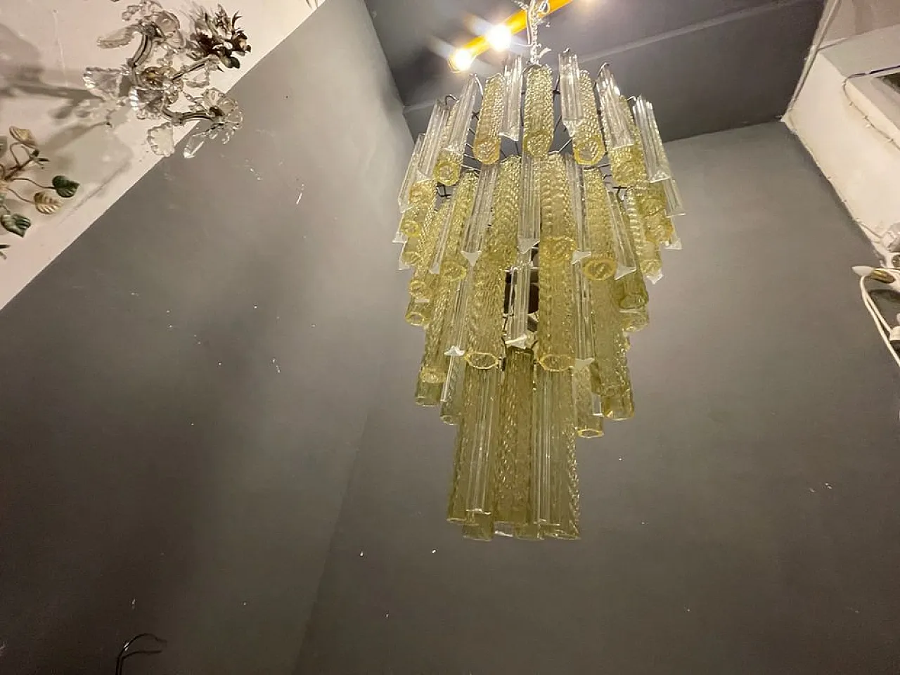 Large Murano glass chandelier by Paolo Venini, 1970s 3