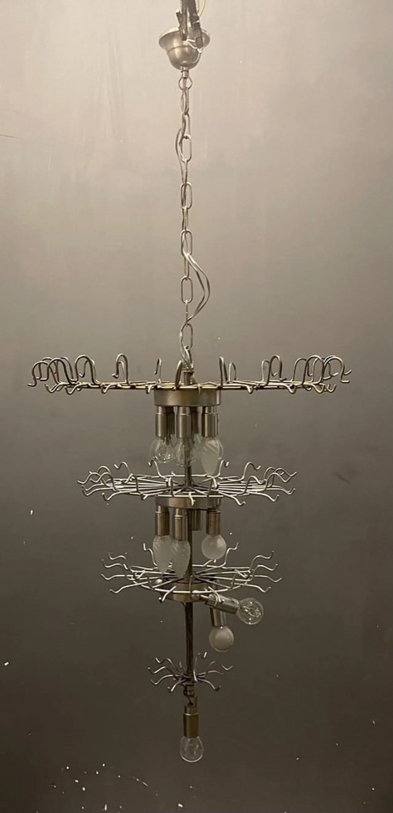 Large Murano glass chandelier by Paolo Venini, 1970s 7