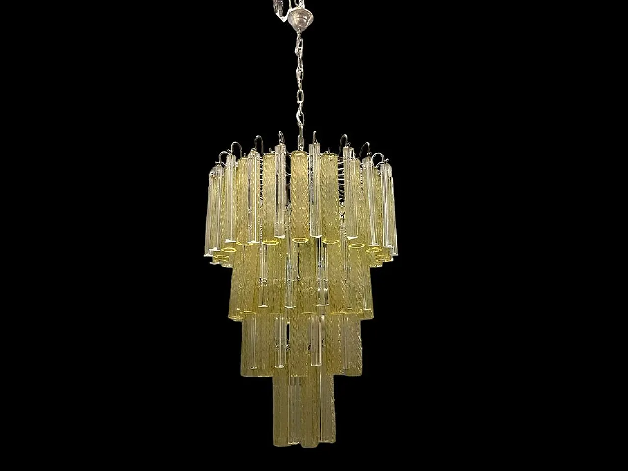 Large Murano glass chandelier by Paolo Venini, 1970s 13
