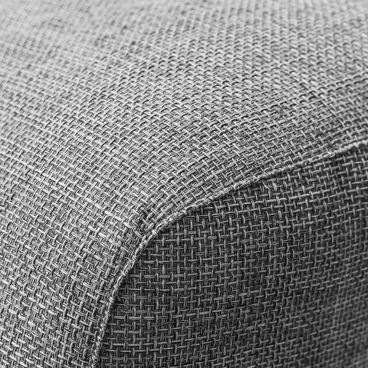 Pair of gray fabric armchairs, 1970s 2