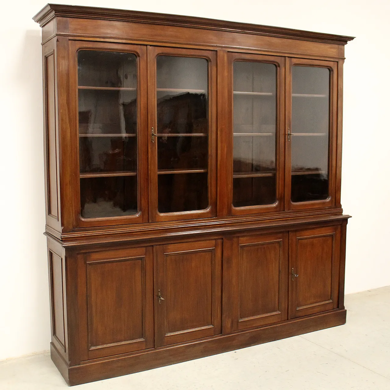 8-door bookcase mahogany, 19th century 2