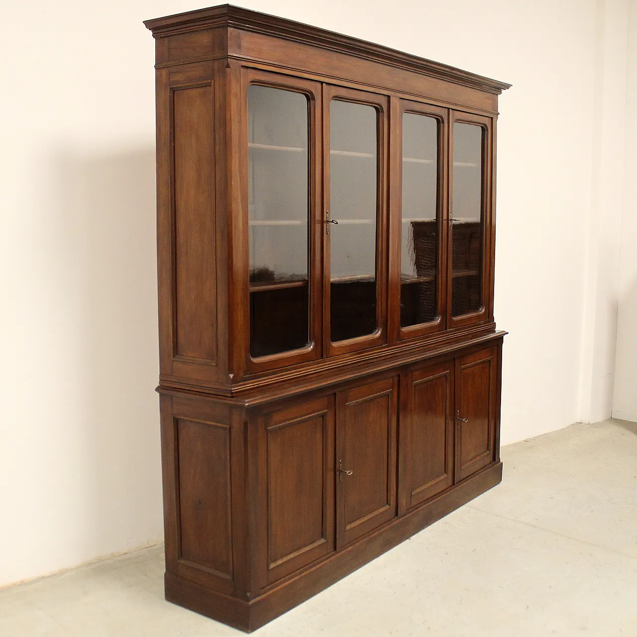 8-door bookcase mahogany, 19th century 3