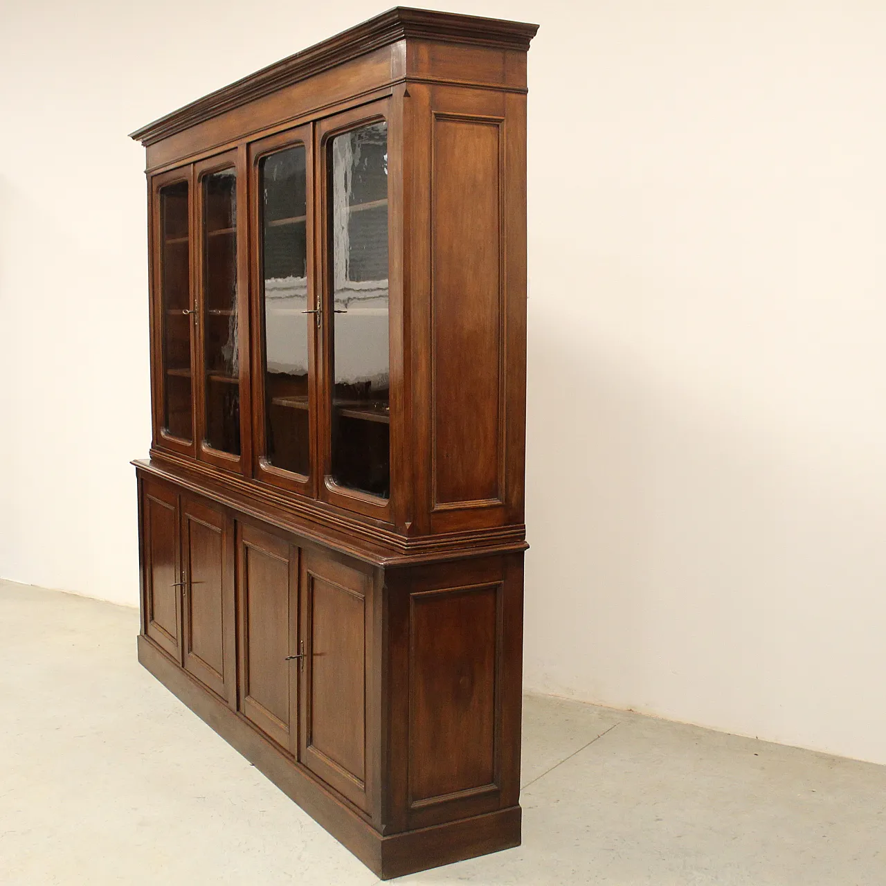 8-door bookcase mahogany, 19th century 4