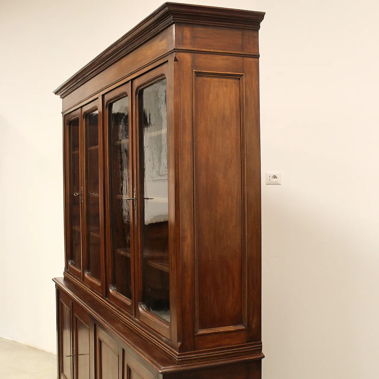 8-door bookcase mahogany, 19th century 8