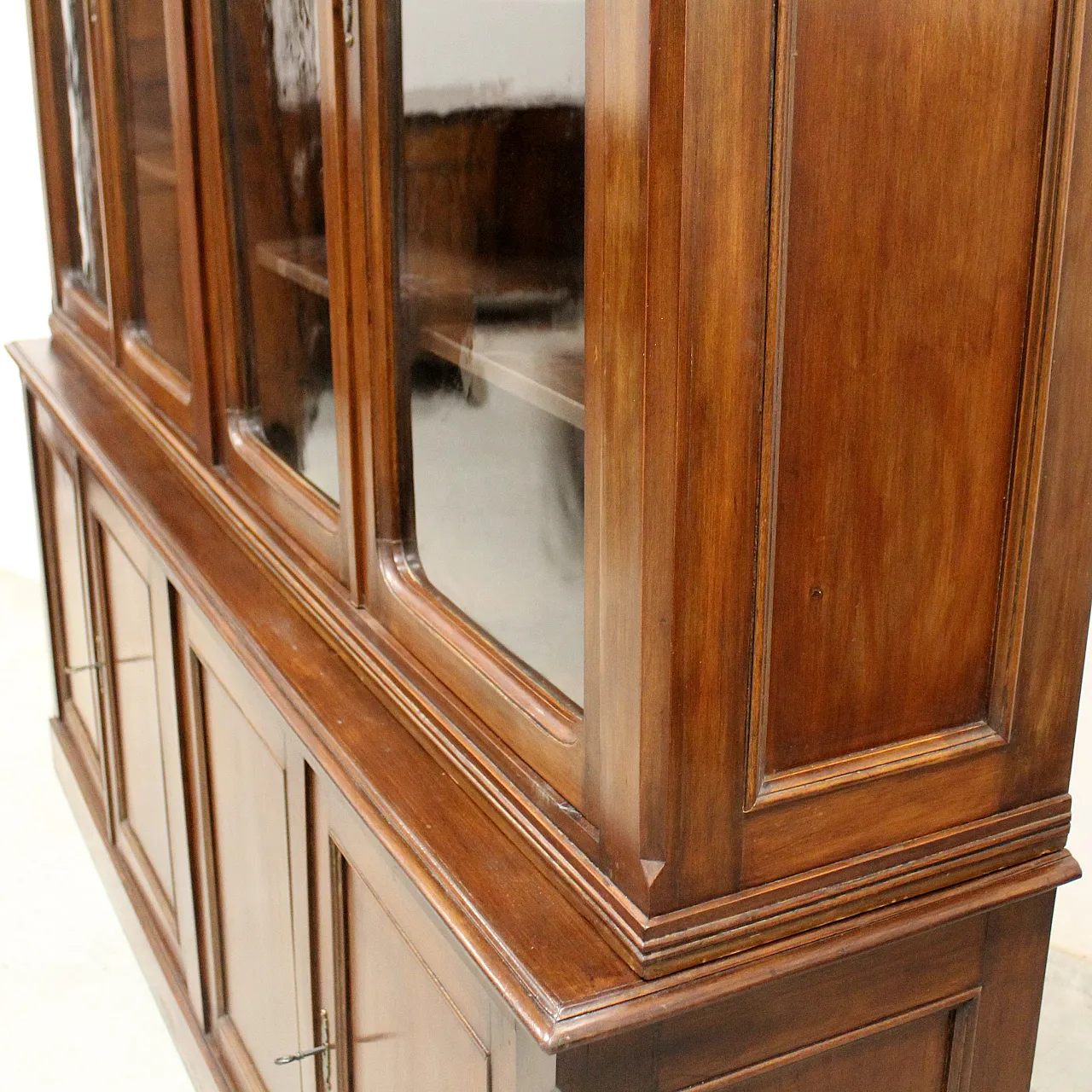 8-door bookcase mahogany, 19th century 12
