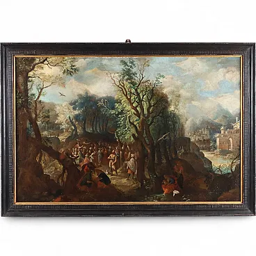 Oil painting on canvas, Flemish school, 18th century