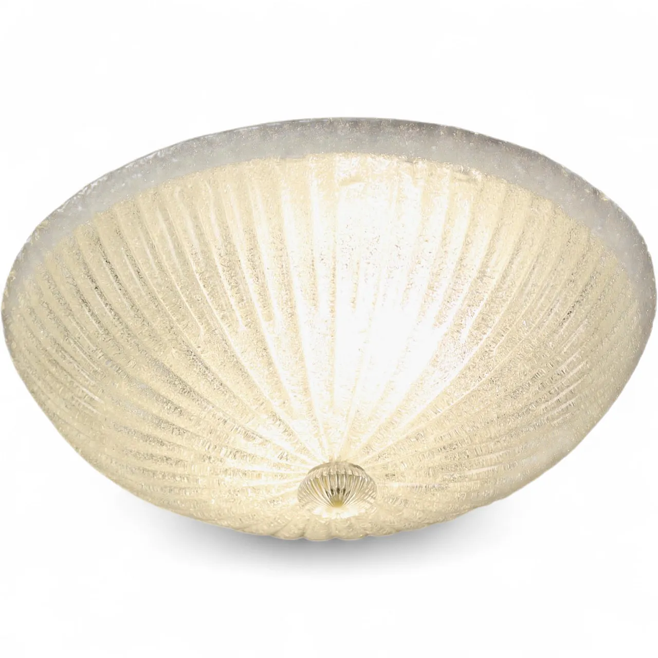 Ceiling lamp with diffuser in worked Murano glass, 20th century 10