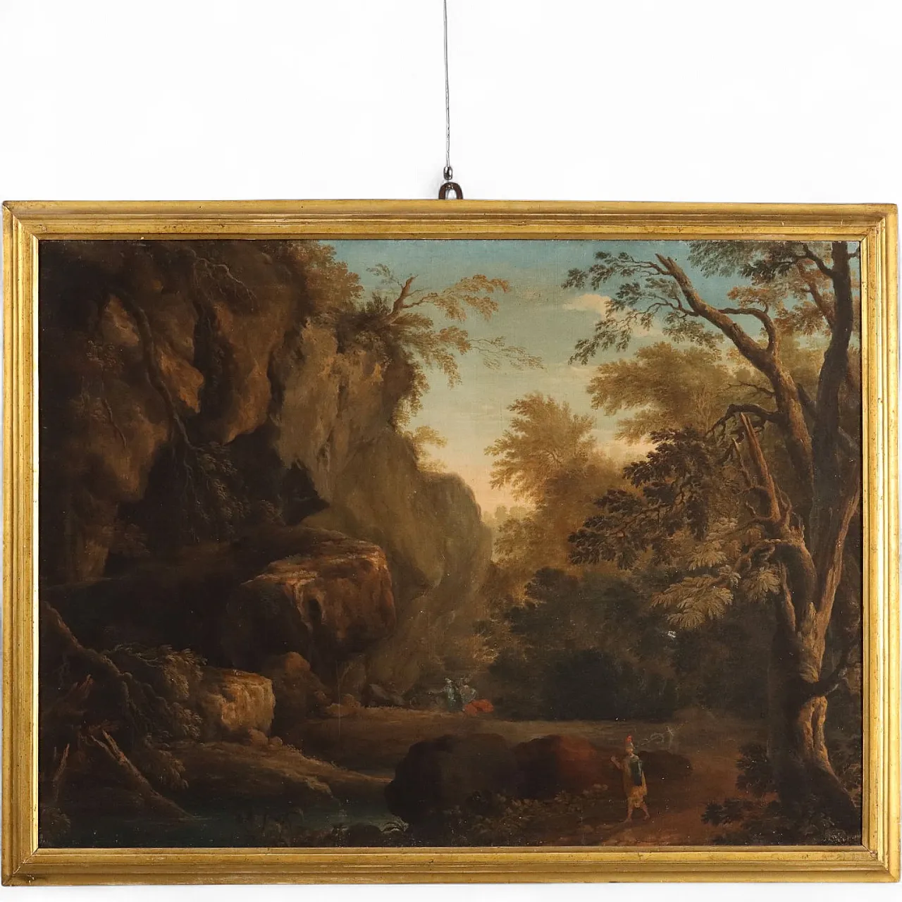 Traditional landscape, oil on canvas, 19th century 11
