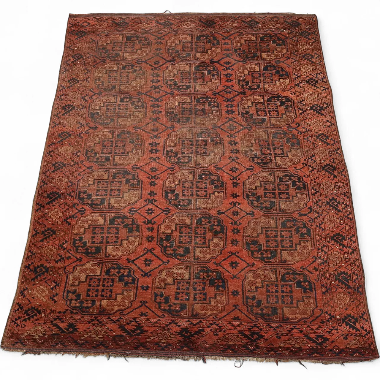 Bokhara wool rug, fine weave, handmade, 20th century 9
