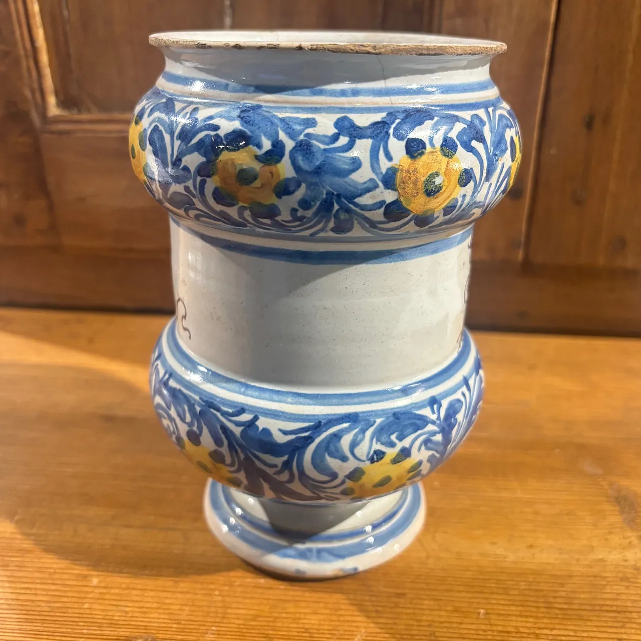 Albarello Faenza, pharmacy vase, 17th century 10