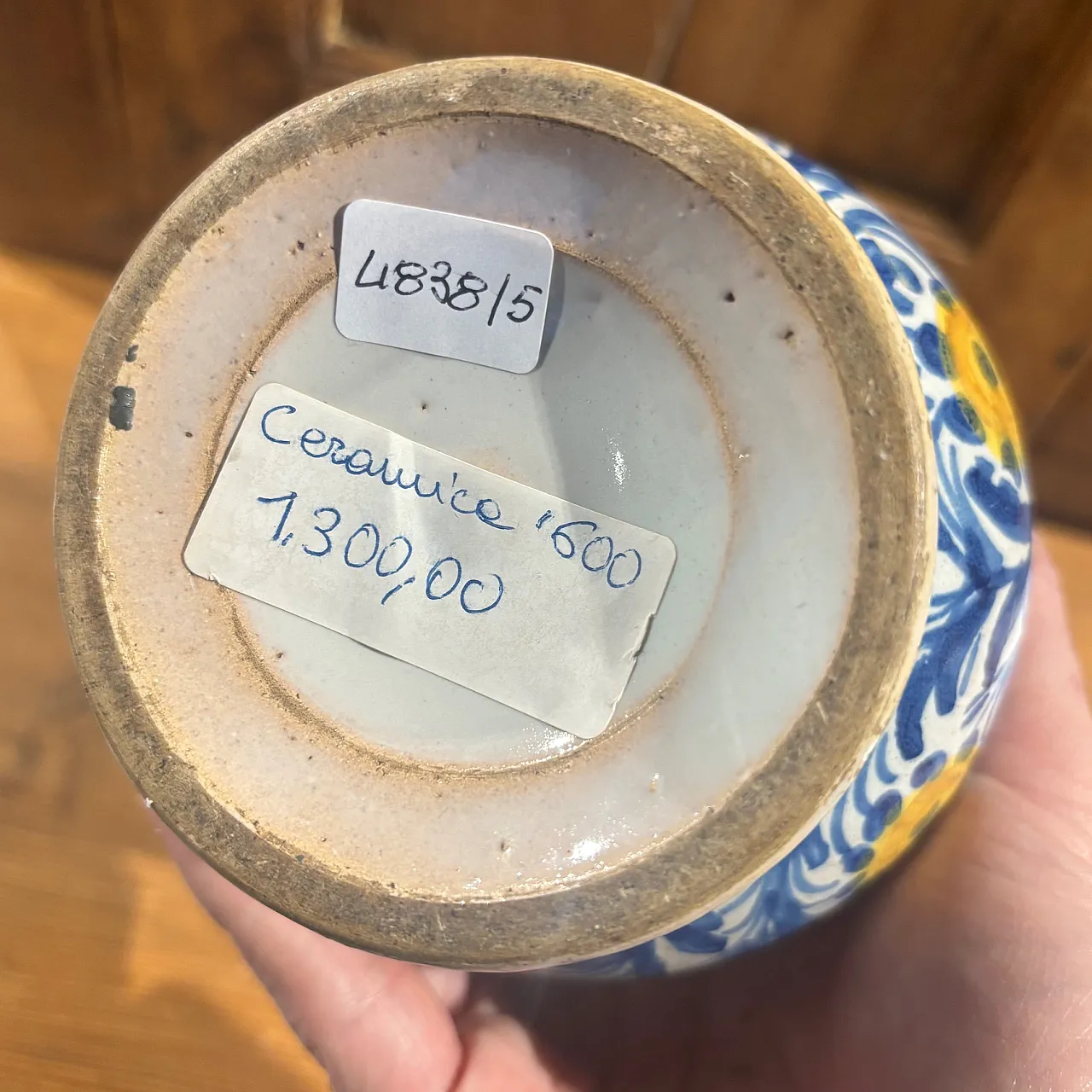 Albarello Faenza, pharmacy vase, 17th century 12