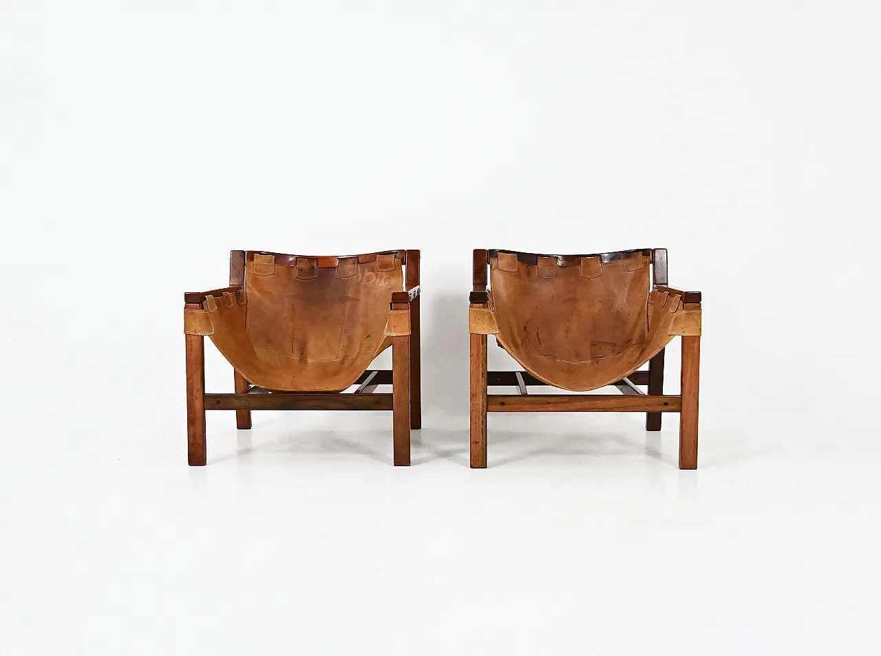 Pair Safari Armchairs by Carlo Hauner for Forma, 1970s 3