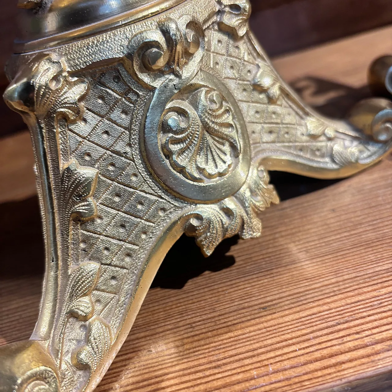 Pair of Zechino L. Filippo gold candelabra, 1850 7