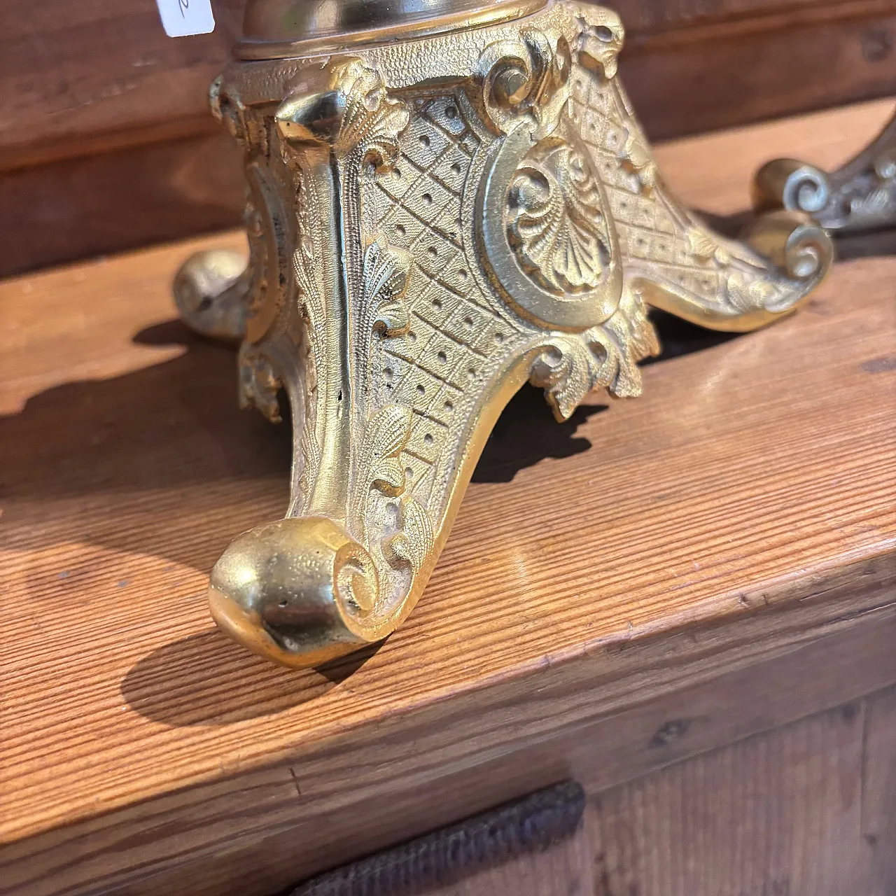 Pair of Zechino L. Filippo gold candelabra, 1850 8