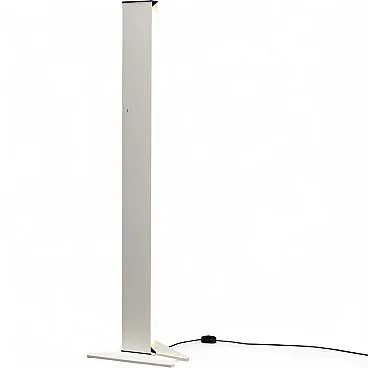 White lacquered metal floor lamp, 20th century