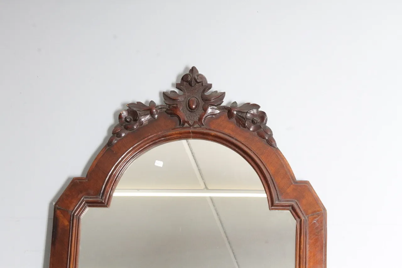 Console with mirror Umbria. Carrara marble top,  19th century 11