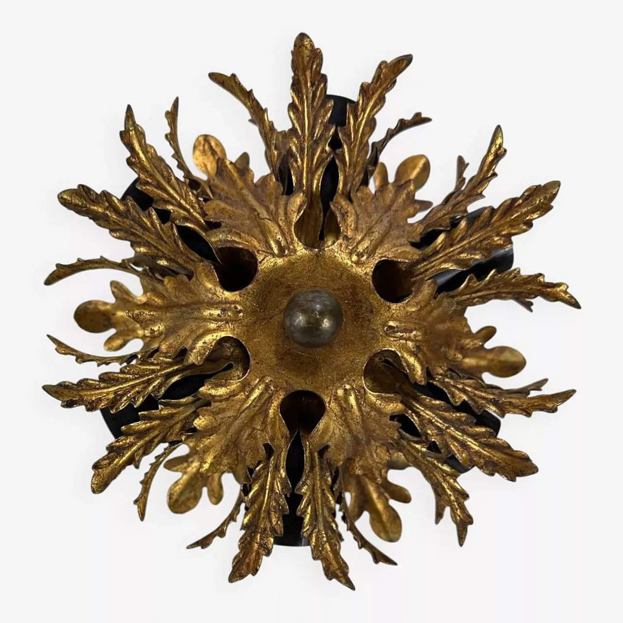 Metal ceiling lamp, late 20th century 1