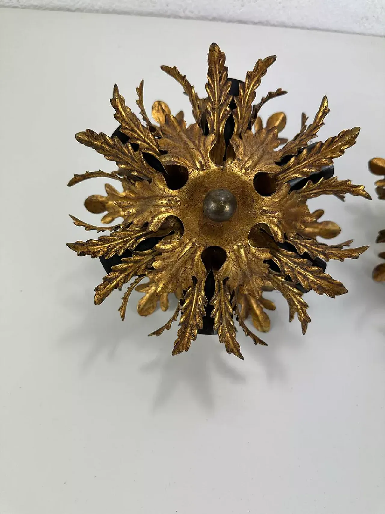 Metal ceiling lamp, late 20th century 4