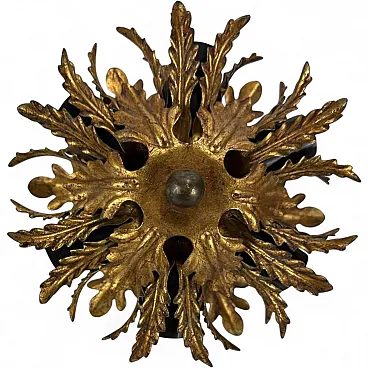 Lampada da soffitto in metallo, fine '900