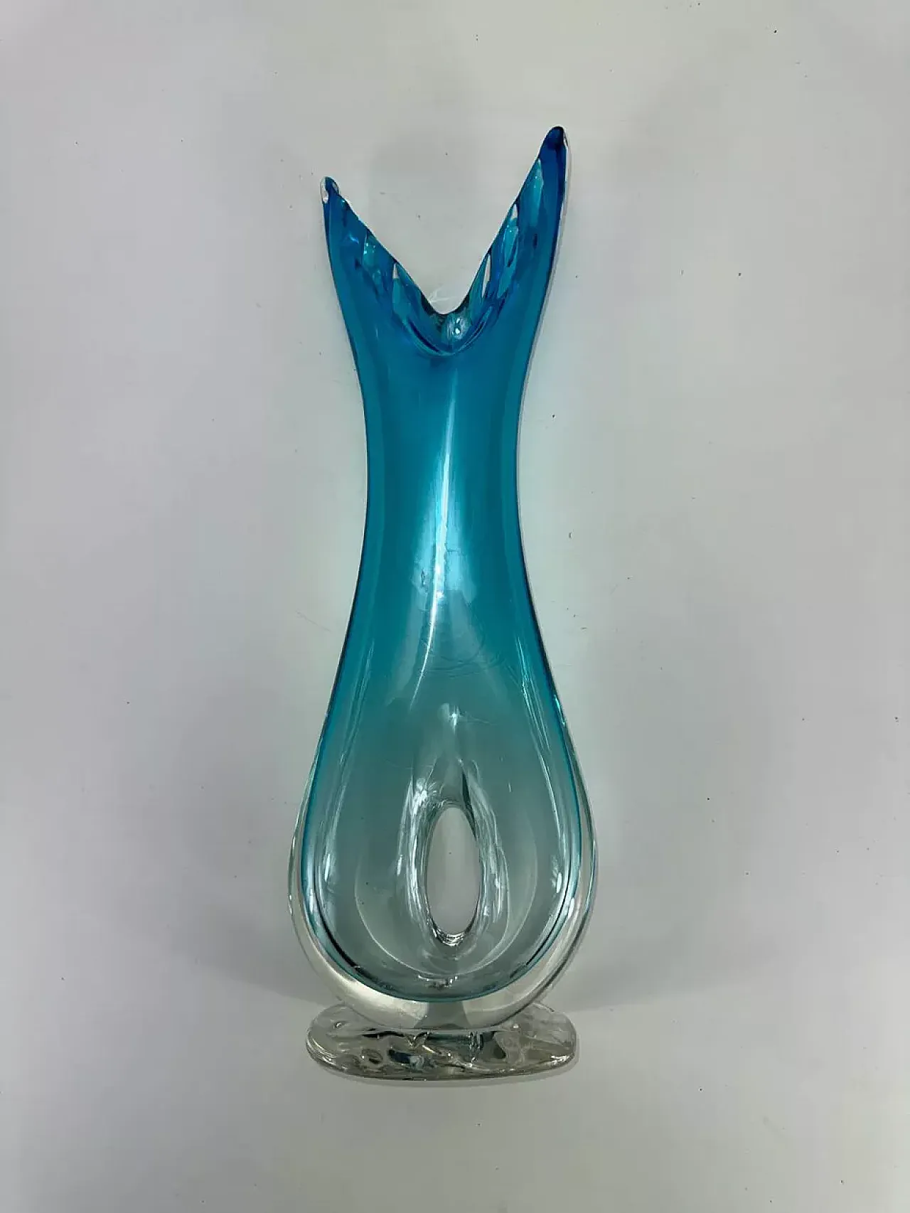 Vaso in vetro di Murano, fine '900 4