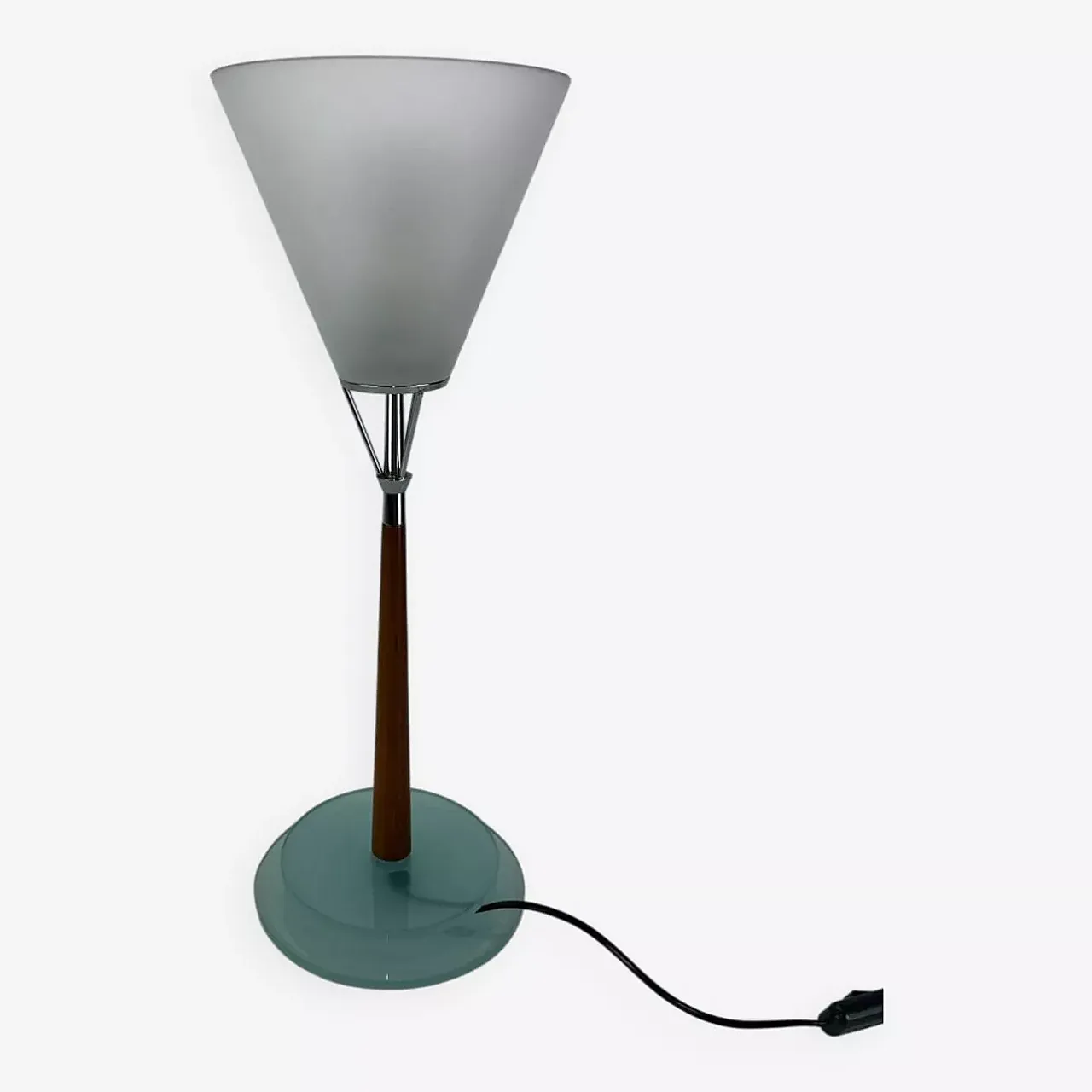 Glass and crystal lamp, 1990s 1