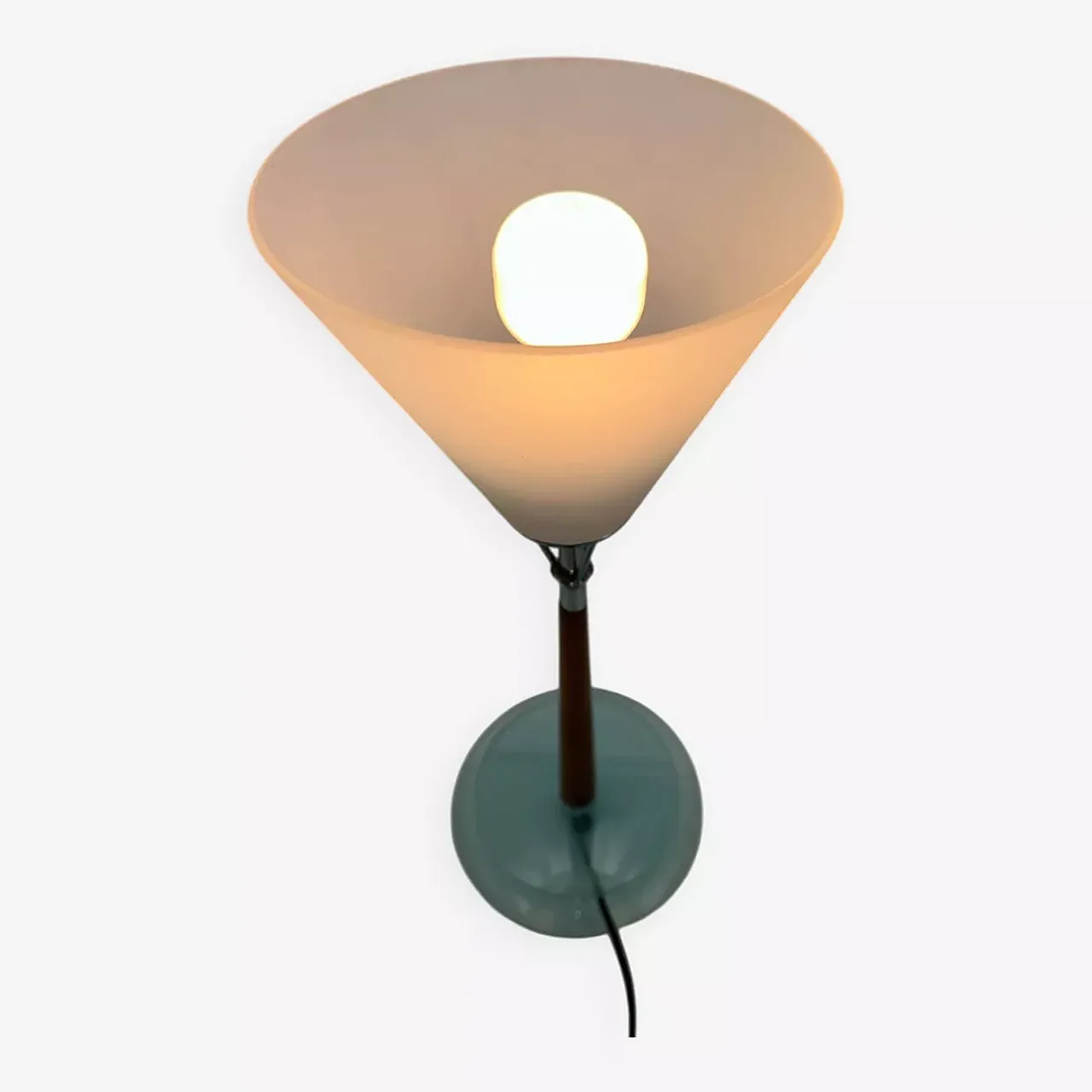 Glass and crystal lamp, 1990s 2