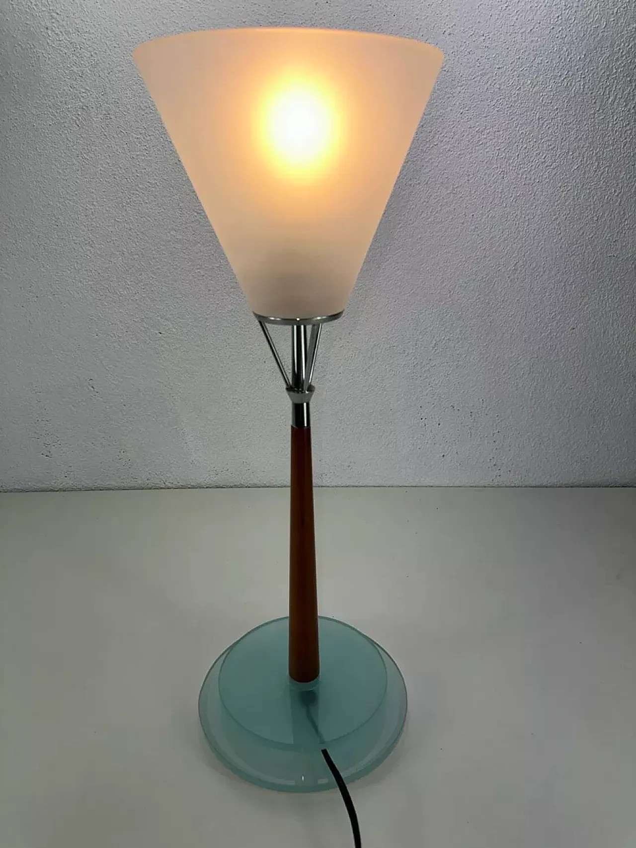 Glass and crystal lamp, 1990s 5