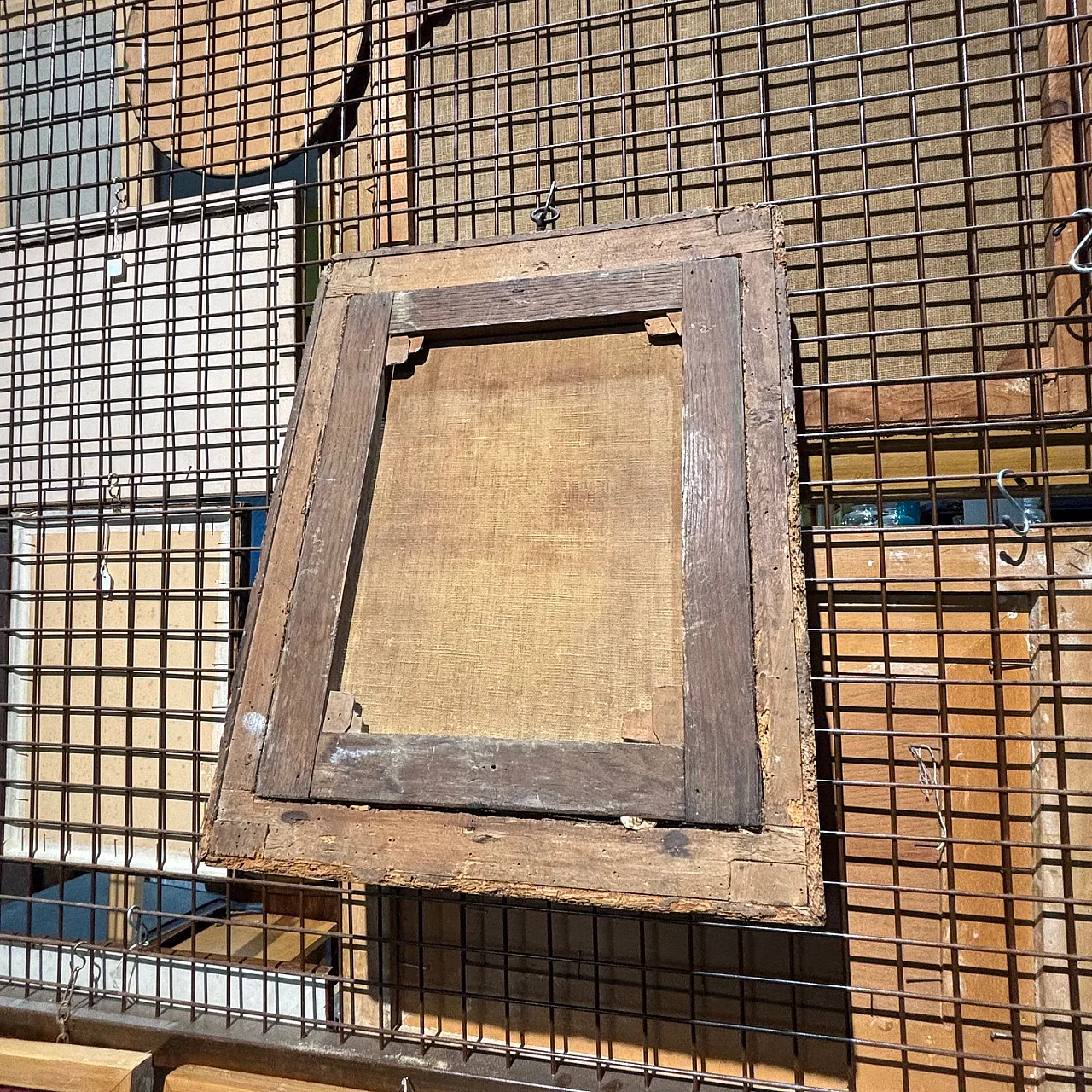 Painting of female face with contemporary frame, 17th century 10