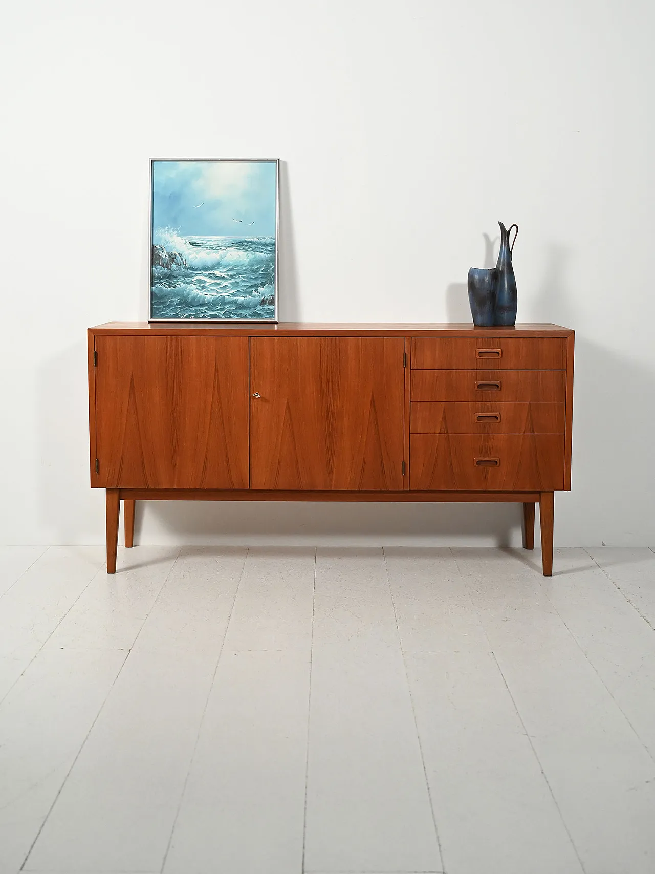 Scandinavian teak sideboard from the 60s 1