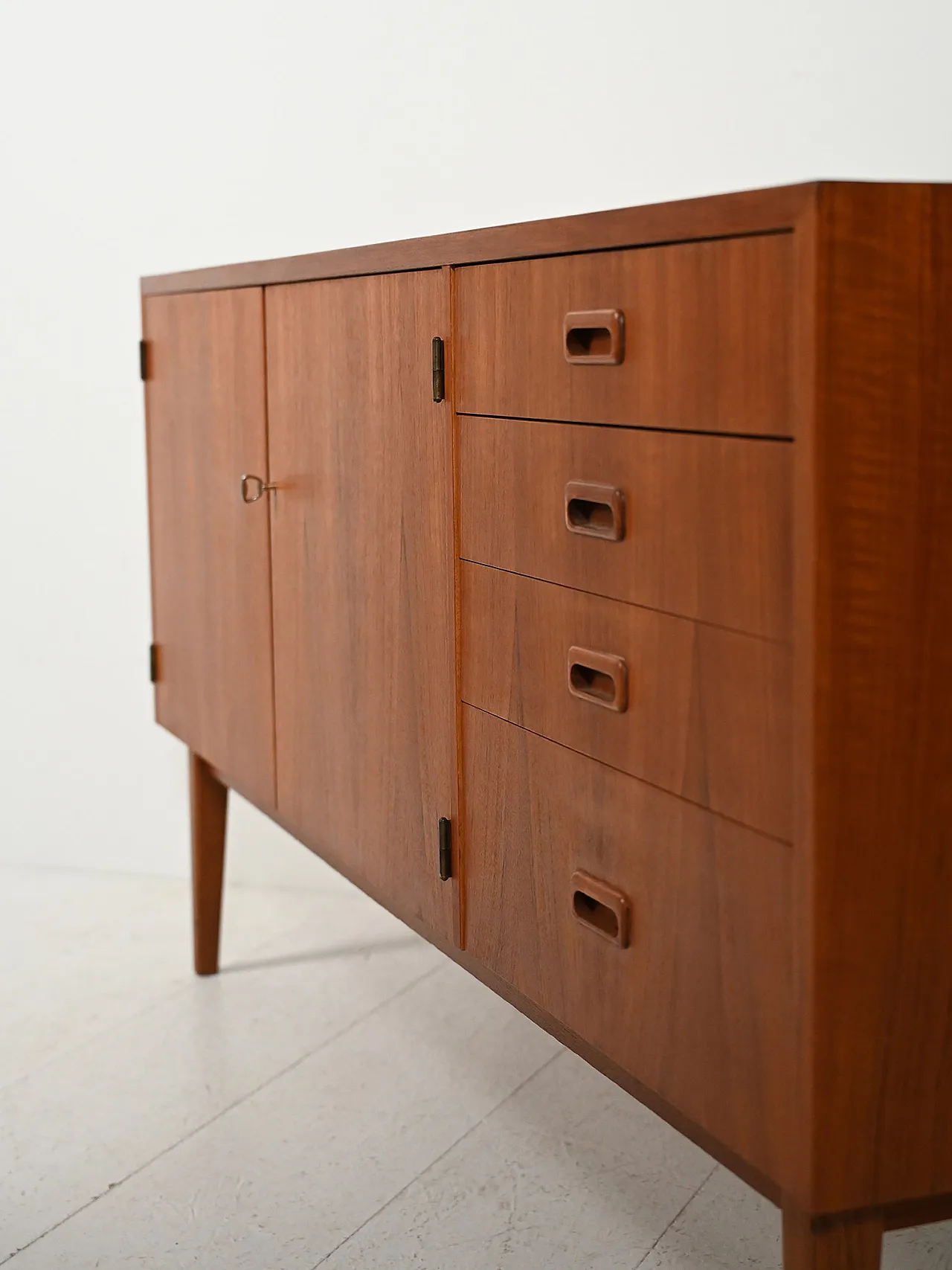 Scandinavian teak sideboard from the 60s 9
