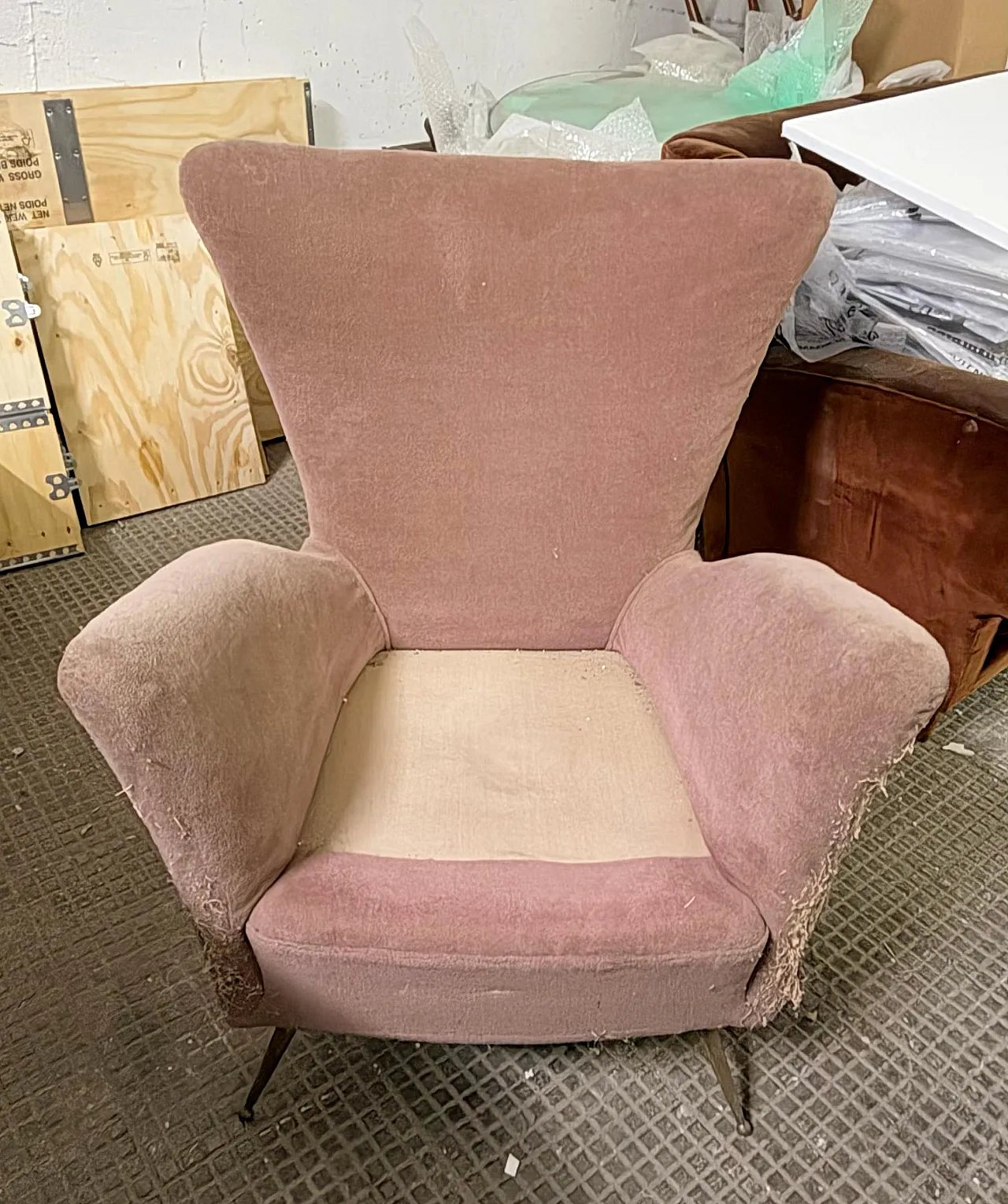 Armchair attributed to Gio Ponti of Hotel Bristol Merano, 1950s 9