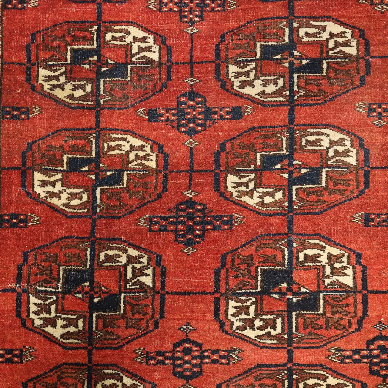 Bokhara wool rug, fine weave, handmade, 20th century 4