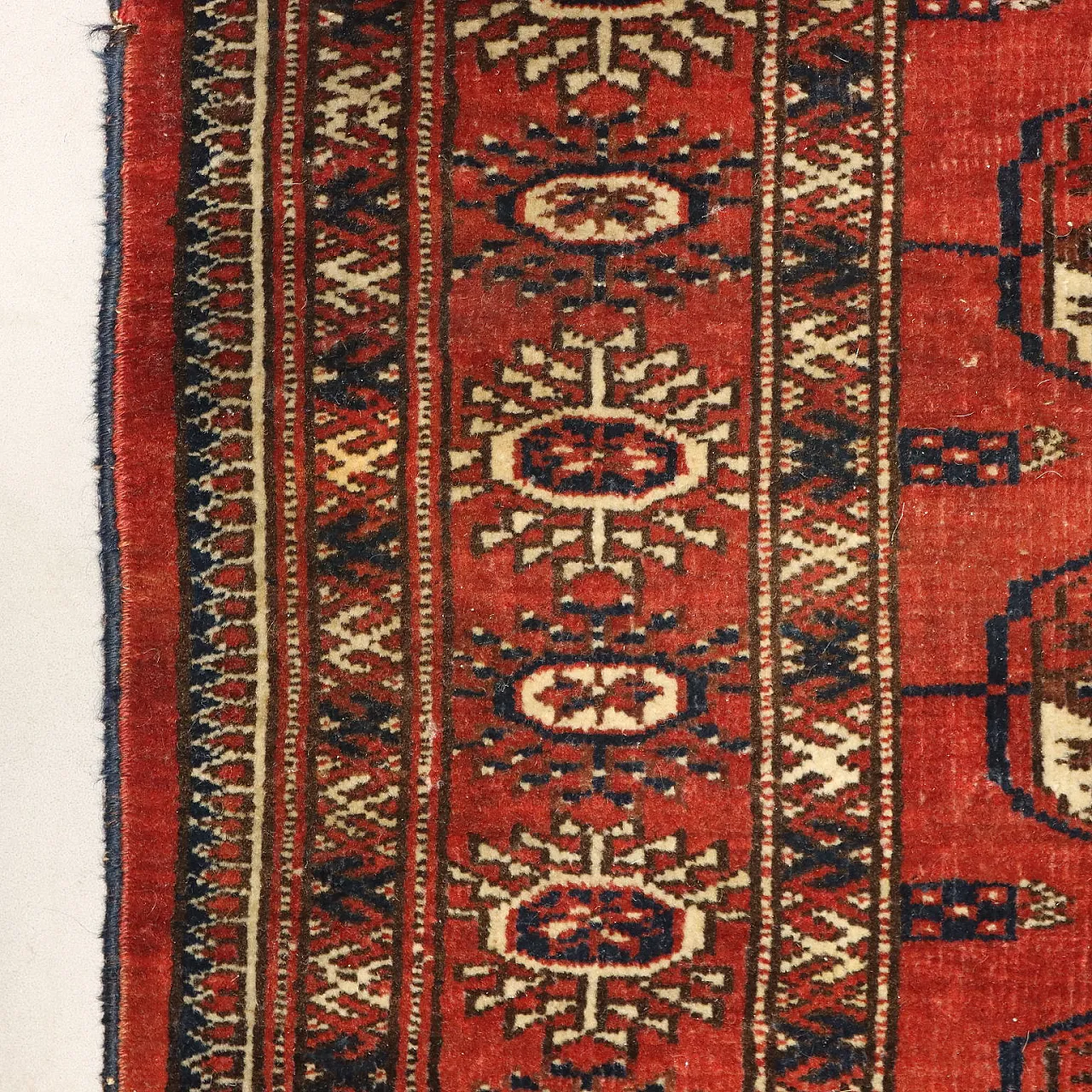 Bokhara wool rug, fine weave, handmade, 20th century 6