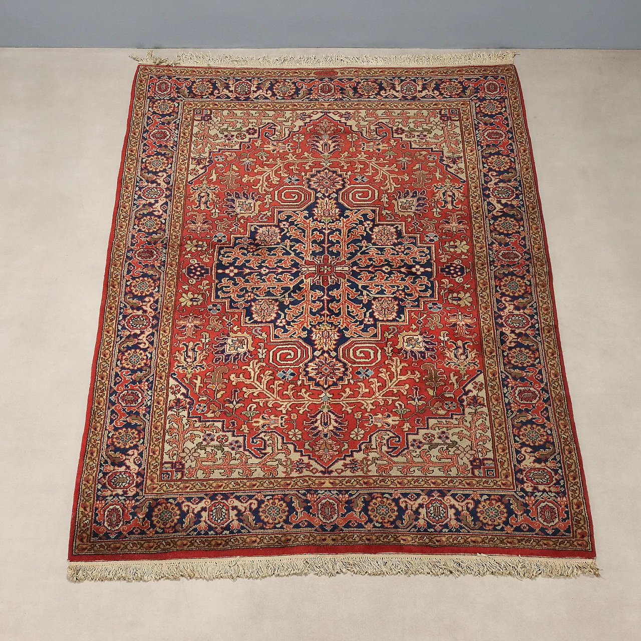Tabriz carpet in cotton and wool, large knot, handmade, 20th century 3