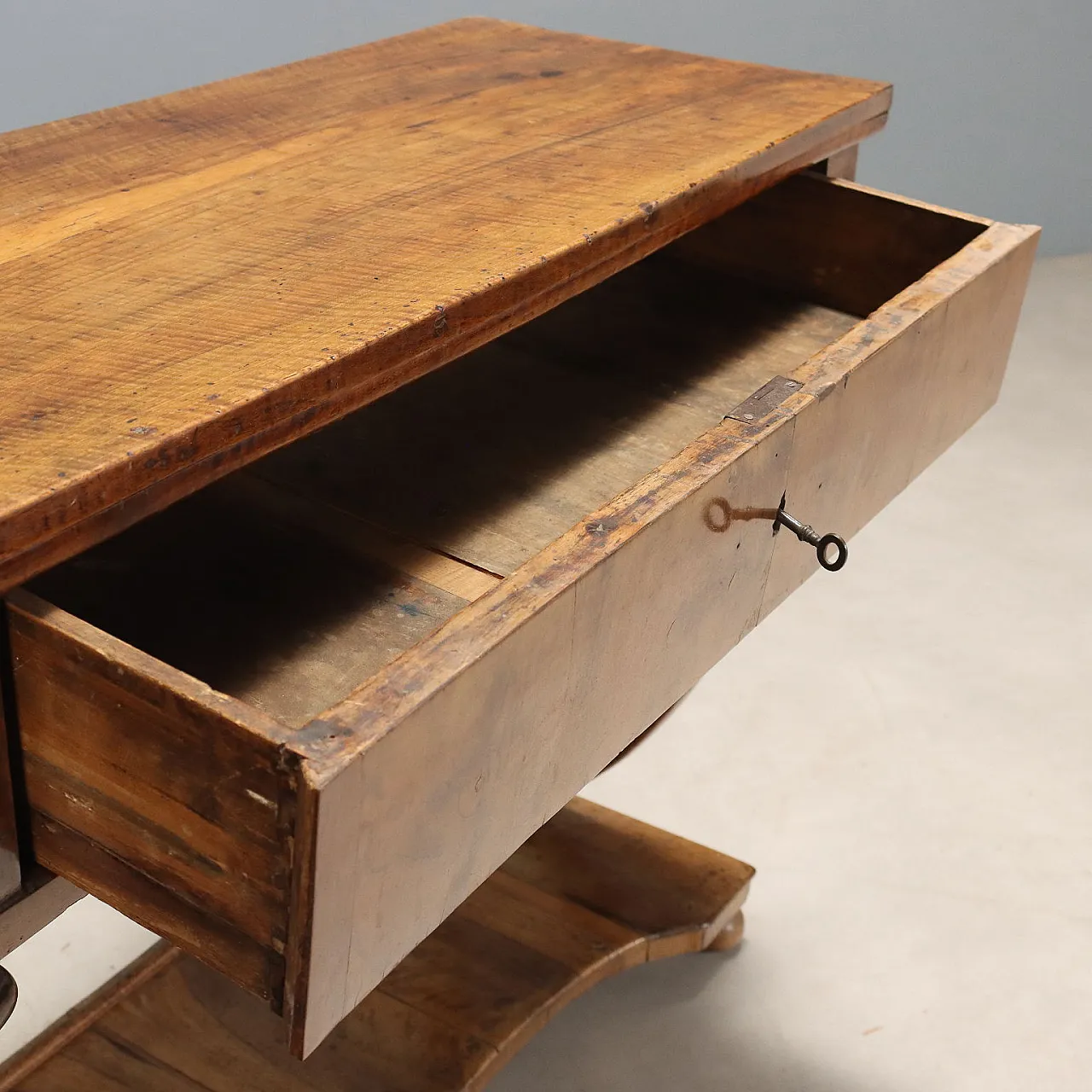 Empire console table in walnut, early 19th century 3