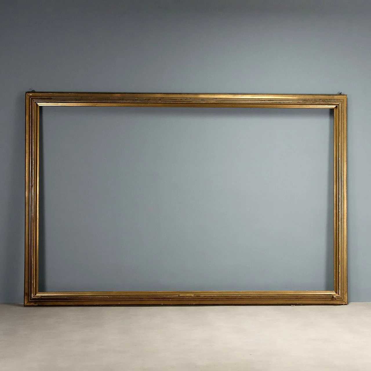 Art Deco frame in silver-plated wood, mid-20th century 1