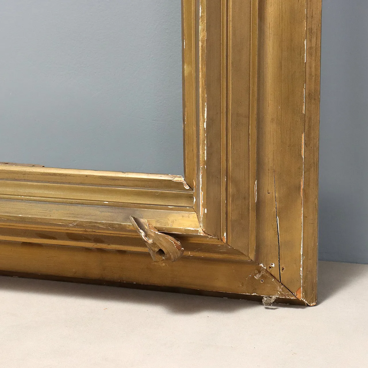 Art Deco frame in silver-plated wood, mid-20th century 4