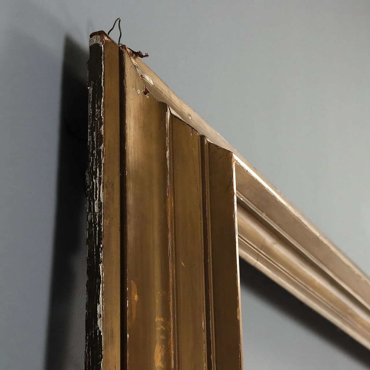 Art Deco frame in silver-plated wood, mid-20th century 6