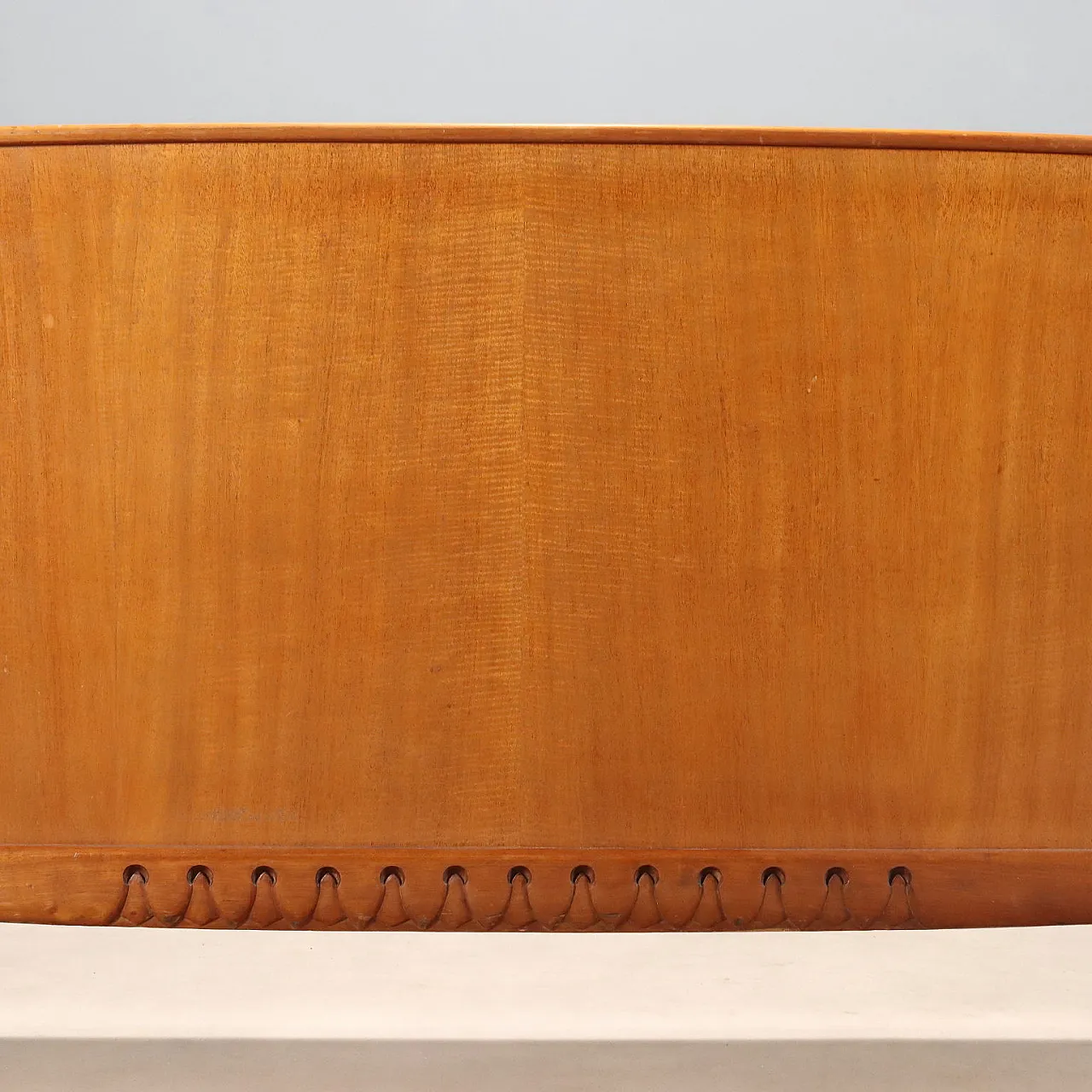 Mahogany veneer double bed, 20th century 6