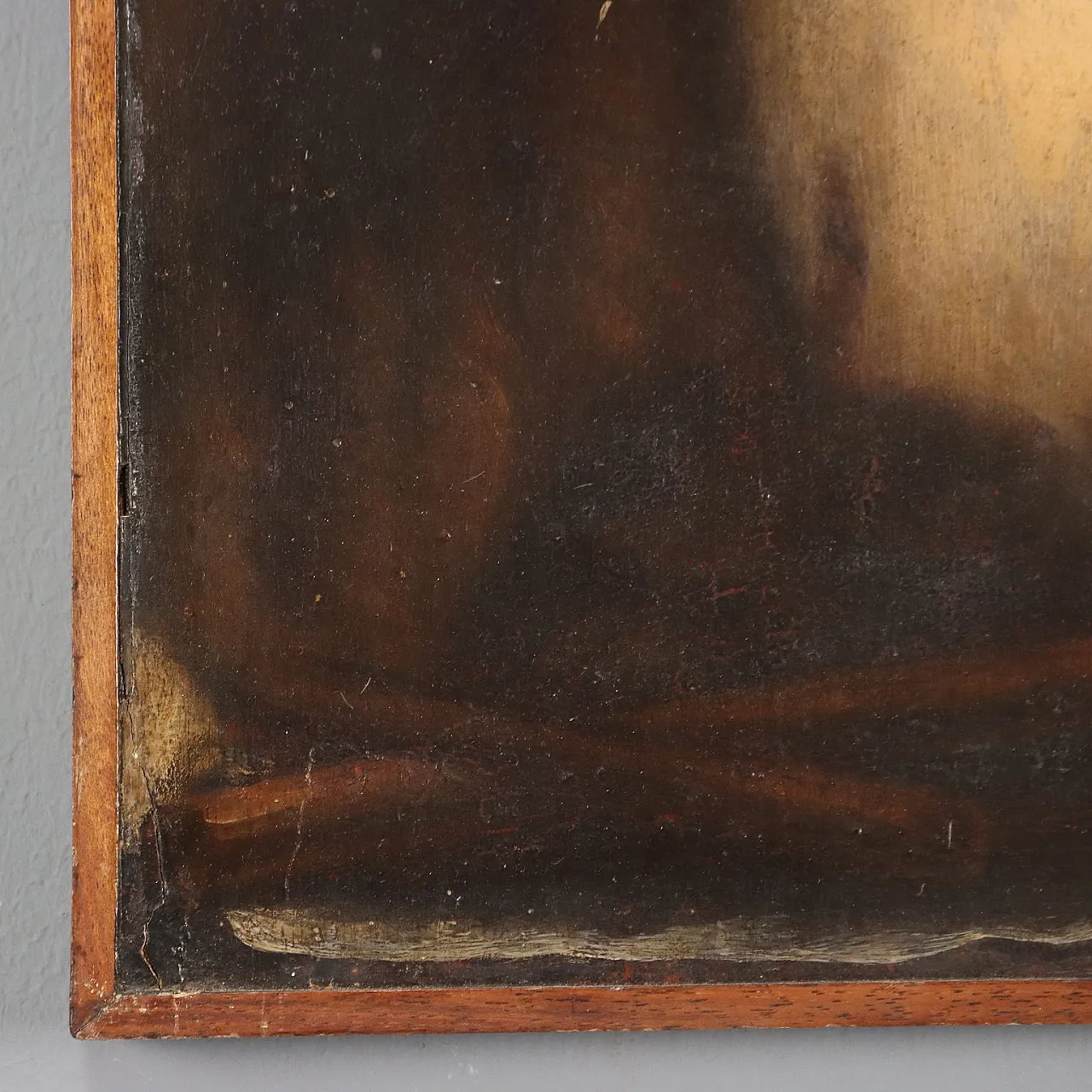 Saint John the Baptist, oil on panel, 18th century 6