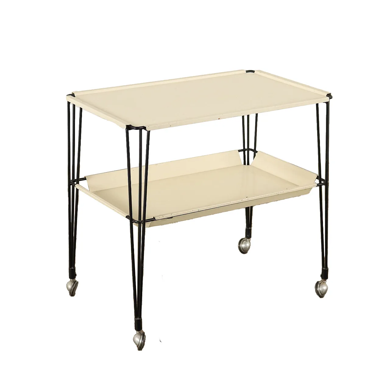 Serving trolley in metal, 1960s 1