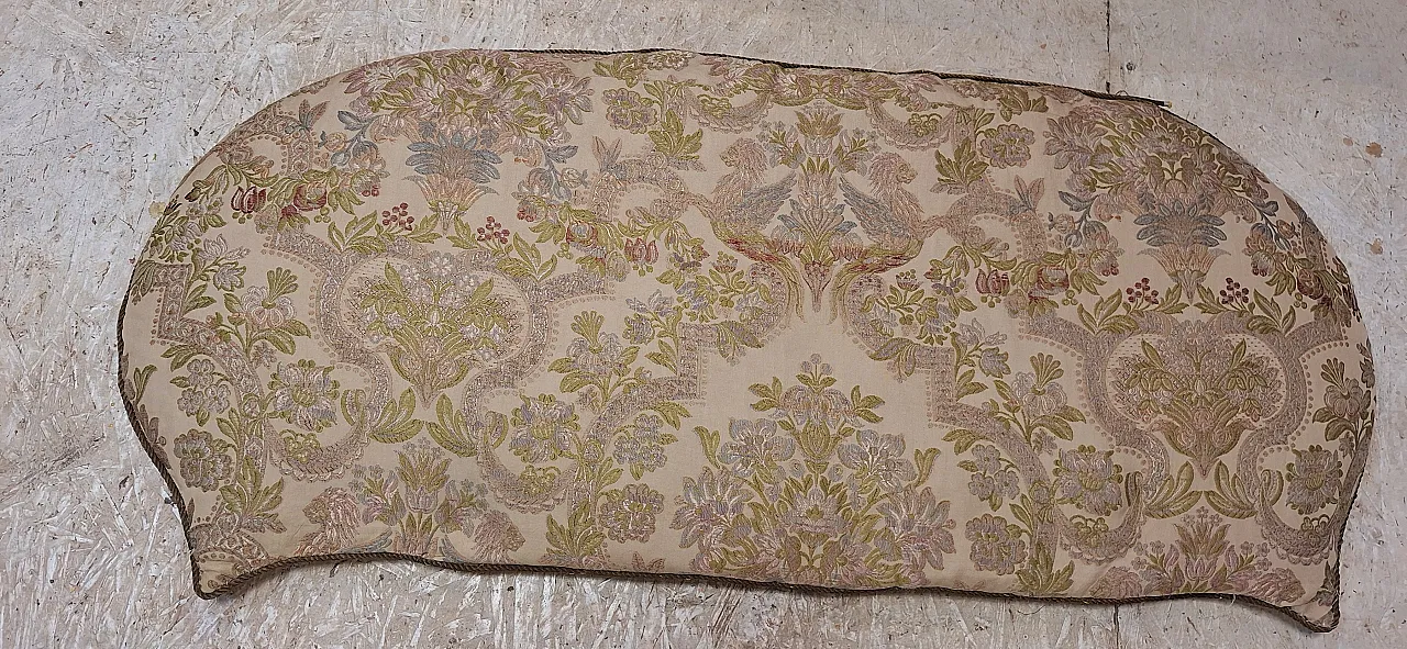 Vienna straw Louis XVI style curved bench, 19th century 13