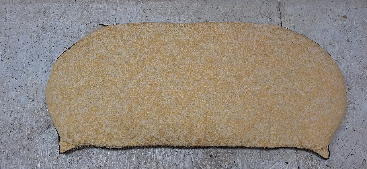 Vienna straw Louis XVI style curved bench, 19th century 14